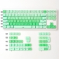Liquid Foundation Pink / Green 104+28 Keycaps Set PBT Dye-subbed + PC Semi-transparent HOA Profile for Mechanical Keyboard
